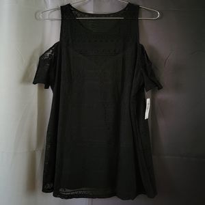 Torrid Black Lace Top